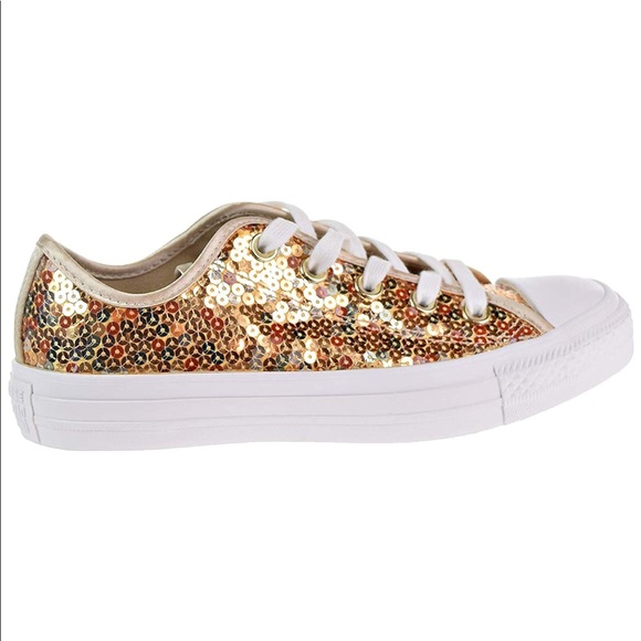 Converse Shoes - Converse Gold Sequins Ctas Ox Size 6